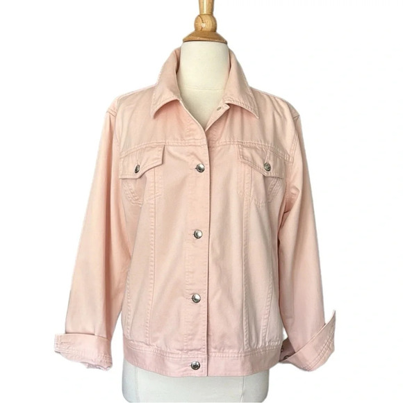 RALPH LAUREN JEANS CO. Jean Jacket Western Casual Light Pink Denim, Size 1X - Picture 15 of 15